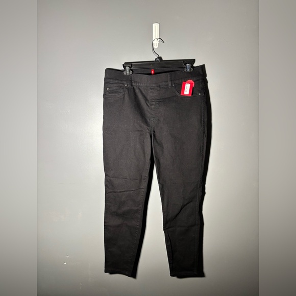 Spanx Black Skinny Pull On Jeans Size XL - Picture 2 of 5